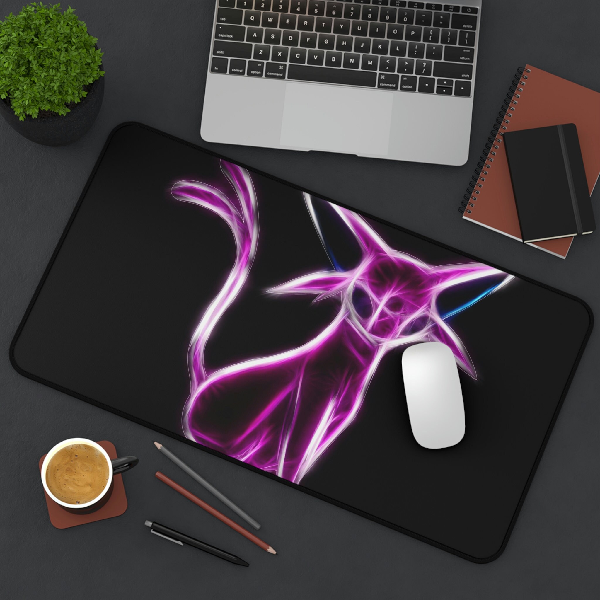 Pokemon Eevee Espeon Neon Purple Computer Gaming Mat/desk Mat Gift - Etsy