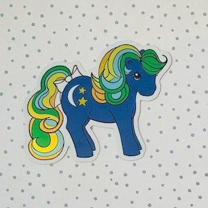 Custom Nightlight MLP G1 holographic vinyl sticker - My Little Pony - Nirvana pony