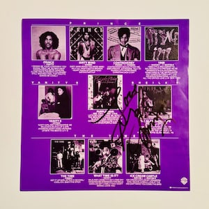 Prince Authentische Signierte LP Innentasche Mit Zertifikat