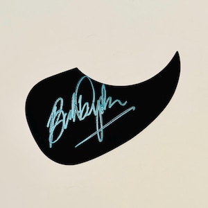 Bob Dylan Authentic Signed Pickguard With Certificate