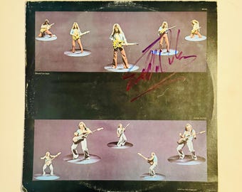 Eddie Van Halen signierte LP Inner mit Zertifikat