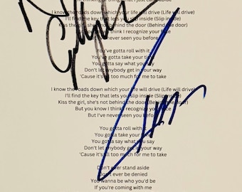 Oasis Noel Gallagher & Liam Gallagher Autographed Vinyl Inner