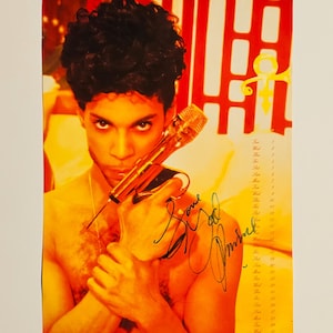 Prince Authentic Signed Calendar Photo With Certificate