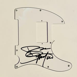 Bruce Springsteen Authentic Signed Pickguard With Certificate