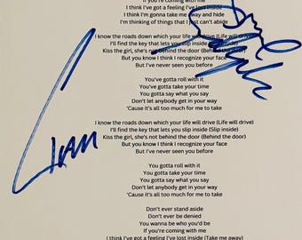 ノエル＆リアム・ギャラガーのオアシス・エレキギター（サイン入り