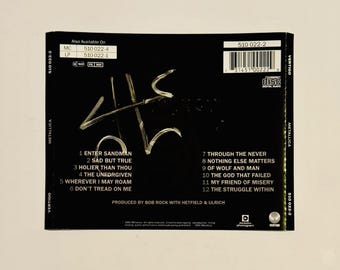 メタリカ 直筆サイン入り ブラックアルバム ビニール - ジェイムズ