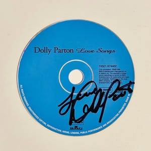 Dolly Parton Love Songs Genuine Authentic Signed Album CD With Certificate