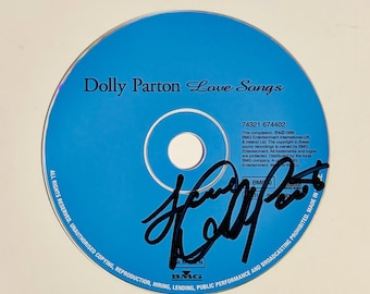 Dolly Parton Love Songs Genuine Authentic Signed Album CD With Certificate