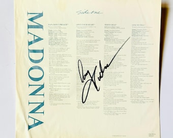 Madonna Signed Autographed 8x12 Inch Photo + COA - Etsy
