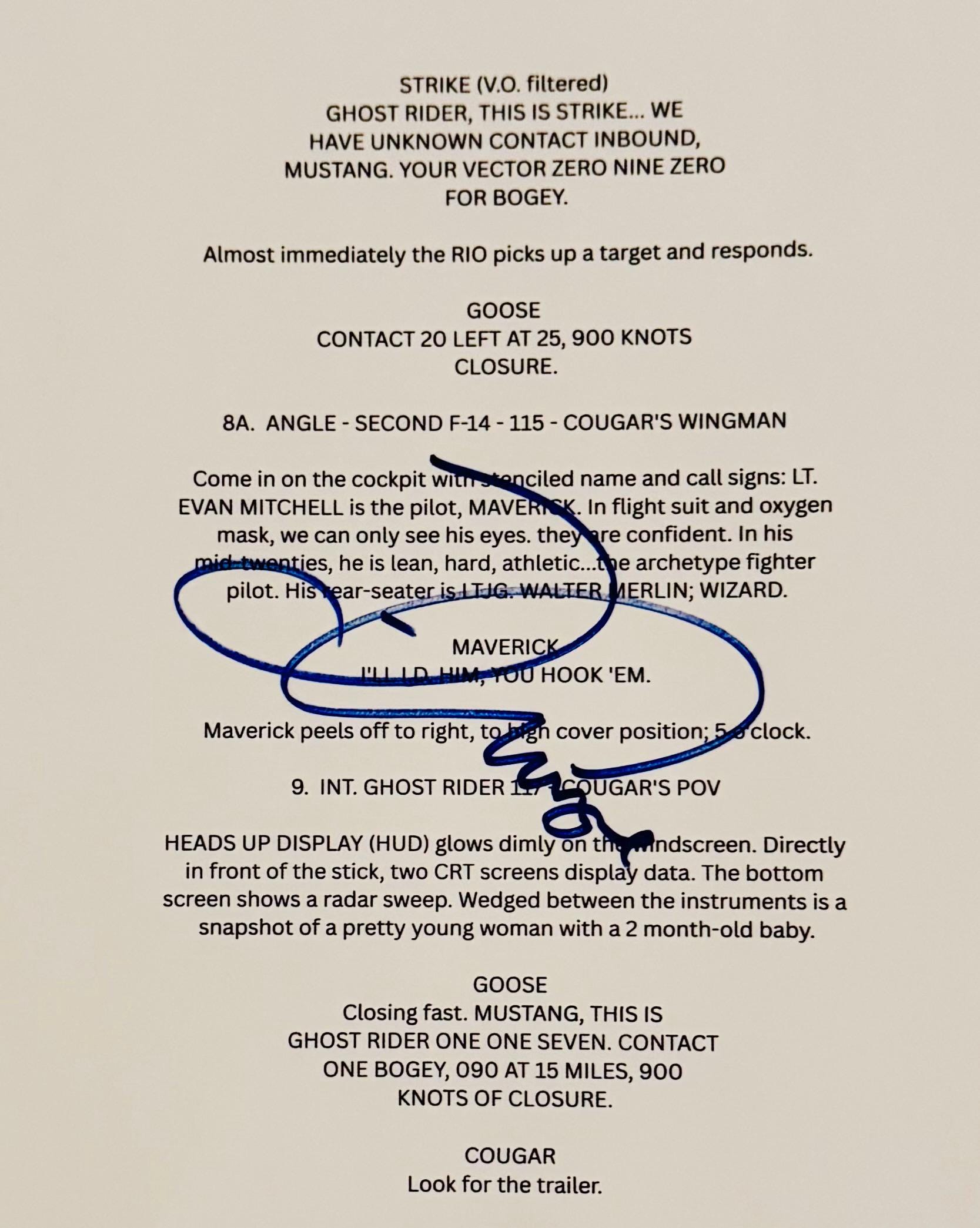Tom And Jerry Script Writing Tom Cruise Authentic Signed Script Sheet With Certificate - Etsy