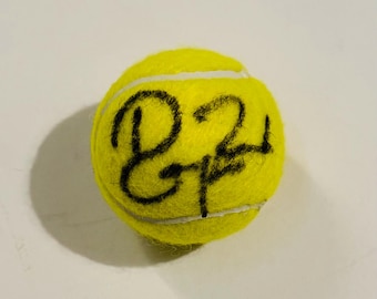 ロジャー・フェデラー 直筆サイン入りテニスボール ロジャー・フェデラーのサイン入りテニスボール（COA付き） - Etsy 日本