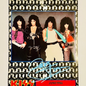KISS Gene Simmons Authentic Signed Calendar Photo With Certificate