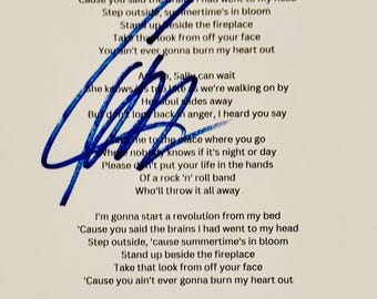 Liam Gallagher Oasis SIGNED 8