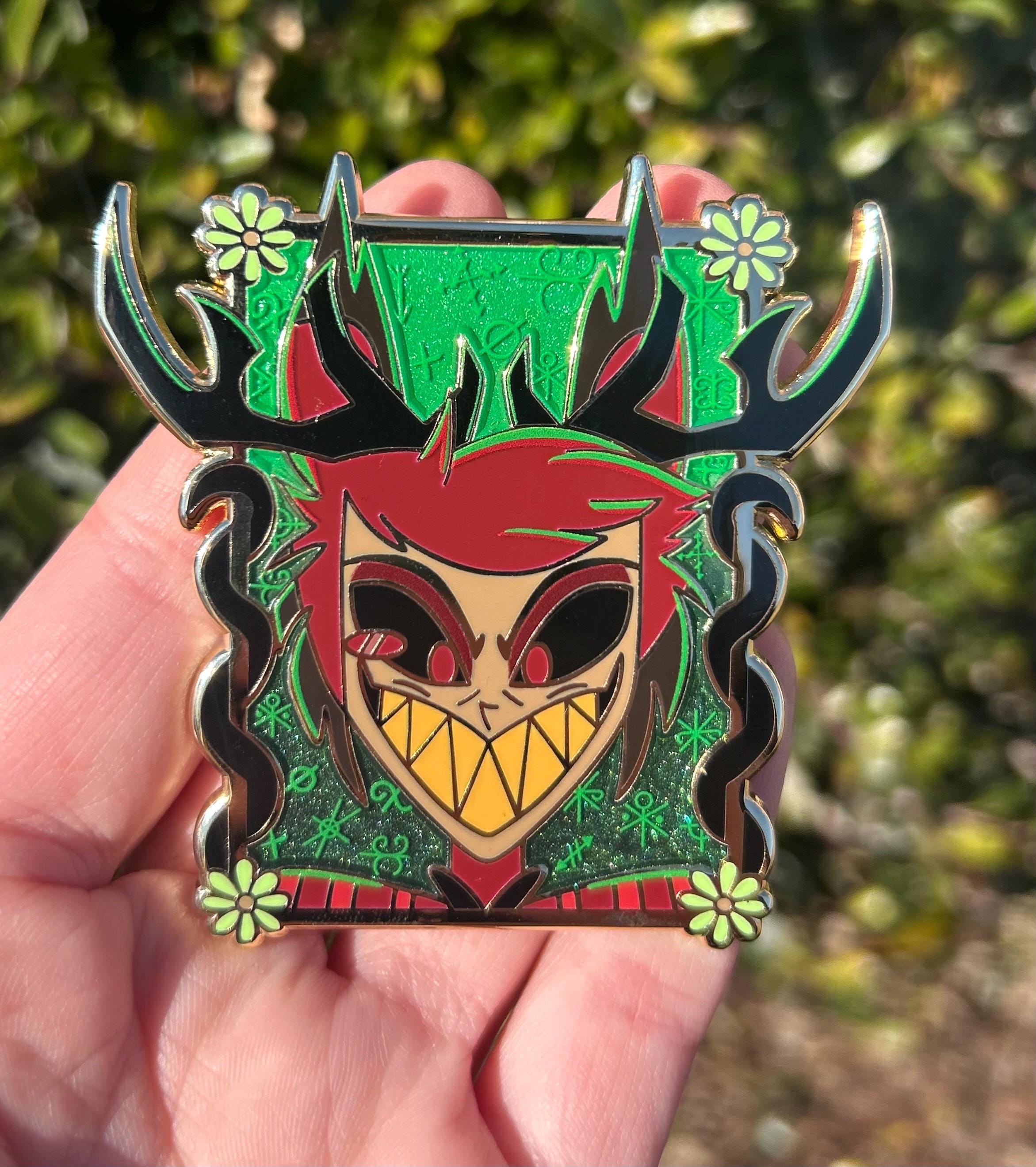Hazbin Hotel Alastor Badge - Etsy
