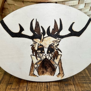 Alastor, Stayed Gone Hazbin Hotel Handmade Wood Burning