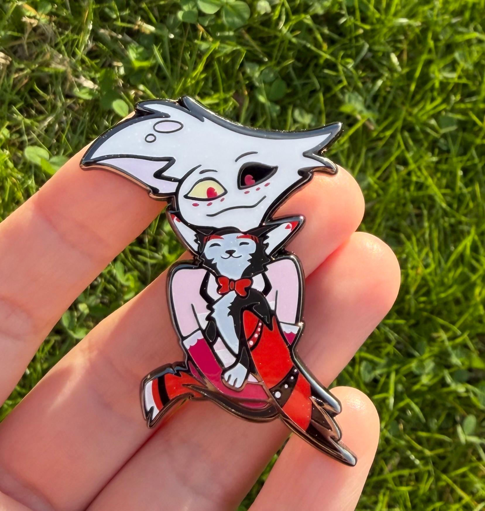 Hazbin Hotel エンジェルダスト　ピンズ Angel Dust Pin - Etsy