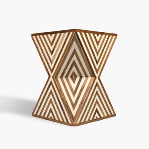 Quadratischer Nussbaum Beistelltisch - Handgefertigtes Design für moderne Eleganz in jedem Raum Bild 8