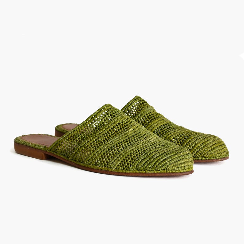 ASTAIRE MULE IN OLIVE GREEN SUEDE main image 1