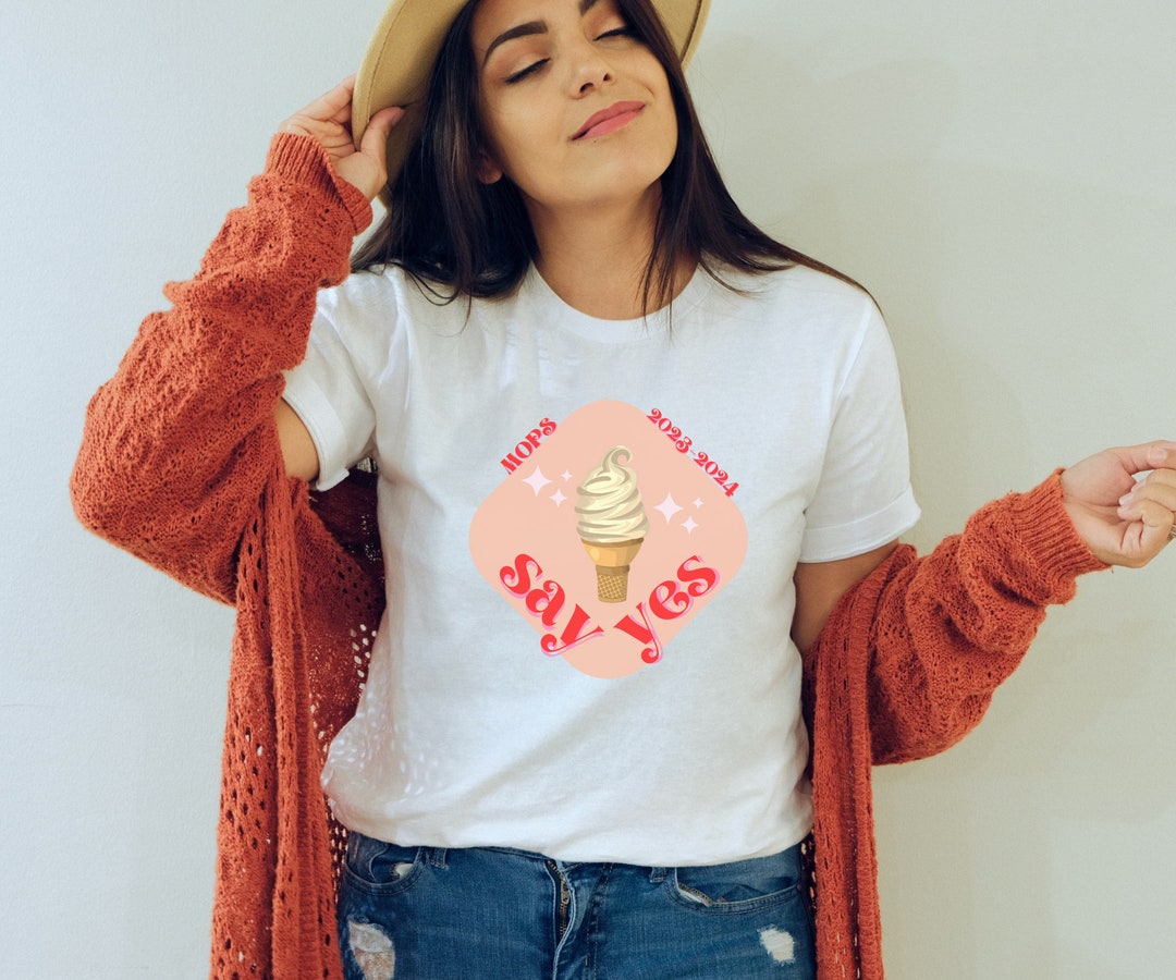 Say Yes Shirt Ice Cream Tshirt MOPS Moms of Preschoolers Etsy