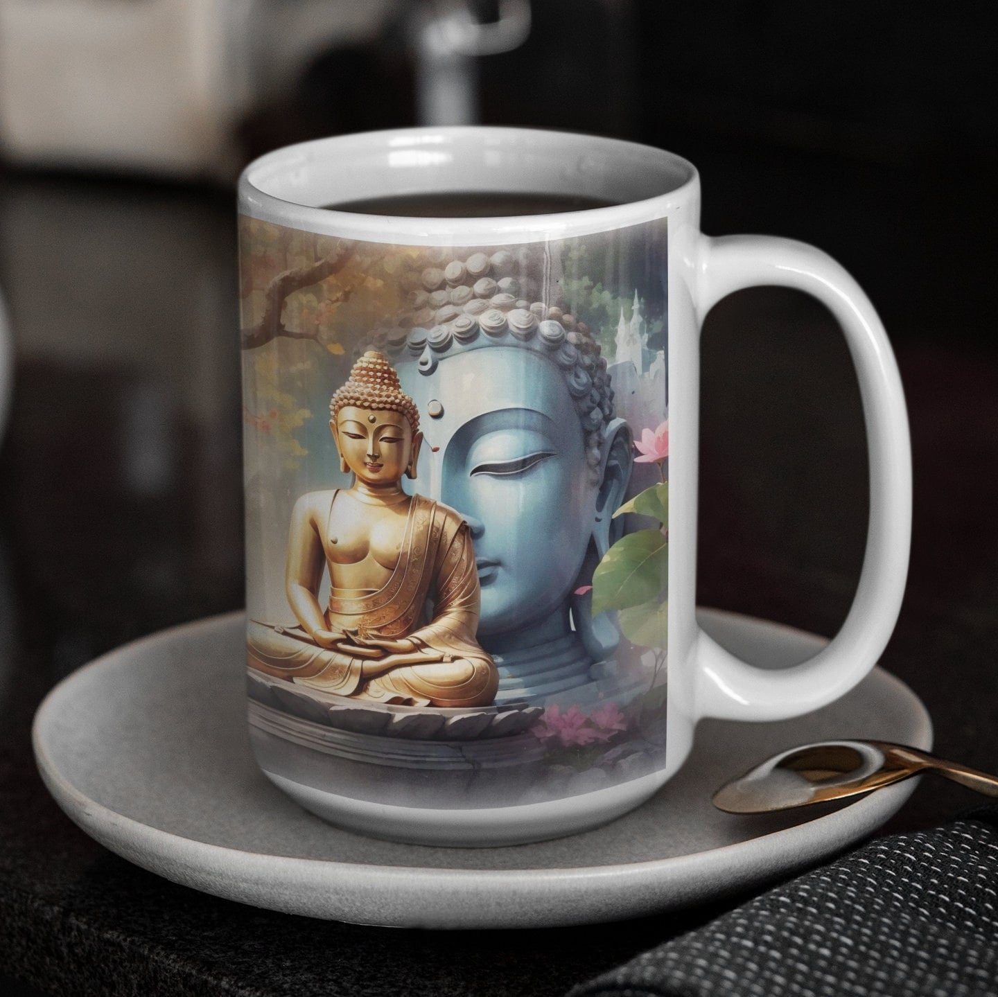 XXL Mug 28 Oz. Buddha: The Mind is Everything. What You Think You Become.