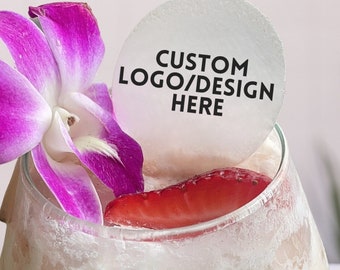 Cocktail Custom Edible dry Toppers for Wedding Party Favors Gift for Cocktail Garnish Lovers