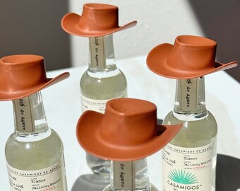 Disco Minis Cowboy Hats | Alcohol Bottle Drink Shooter Toppers | Cowgirls Mini Shot Hat Western Hen Do Last Rodeo Bachelorette Party Favors