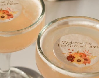 Friendsgiving Edible Cocktail Topper Discs: Thanksgiving Drink Garnish ...