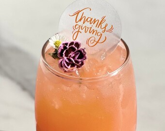 50 Thanksgiving Edible Drink Toppers: Cocktail Party Favors