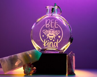 Bee Kind Glass Incense Bottle Burner by AmaZen Glass Co.