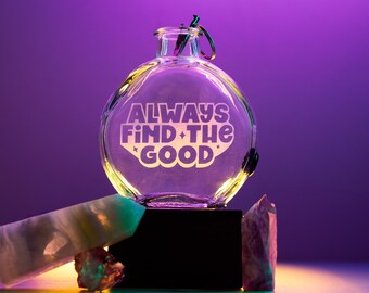 Always Find the Good Glass Incense Bottle Burner by AmaZen Glass Co.