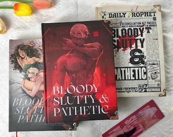 Bloody Slutty & Pathetic Hardcover Book | Dark Romance Fanfiction Collector Edition | Dramione Fanmade Fantasy Book | BookTok Romance Gift