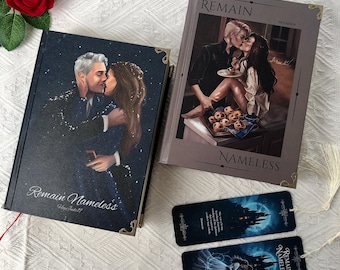 Remain Nameless 2in1 Hardcover by HeyJude19 - Dramione Slow Burn Romance Collector Edition with Bookmark | Emotional Fantasy Romance Booktok