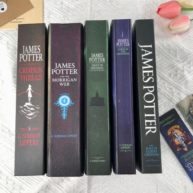 James Potter Hardcover Book Set by G. Norman Lippert | Complete 5-Volume Magic Adventure Series Collection | Wizard Fiction Collector Gift image 3