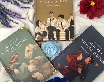 All The Young Dudes Hardcover Book Set - ATYD Marauders Era Fanfiction Collector Edition | Dark Academia Aesthetic Gift with Bookmarks