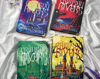 Crimson Rivers Series 4 Book Set by Zeppazariel | Marauders Fanfic Hardcover | Sirius Black x Remus Lupin Wolfstar BookTok Collection