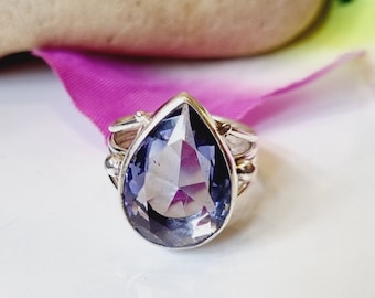 Amethyst Ring, 925 Sterling Silver, Band Ring, Designer Ring, Amethyst Jewelry, Handmade Ring, Beautiful Ring, Statement Ring, Women Rings