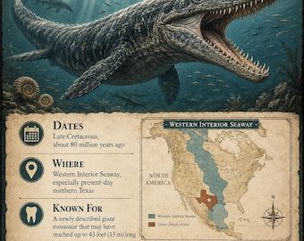 Print van een Tylosaurus Rex Mosasaurus | Muurdecoratie met een zeedier uit het Krijt (digitale download)