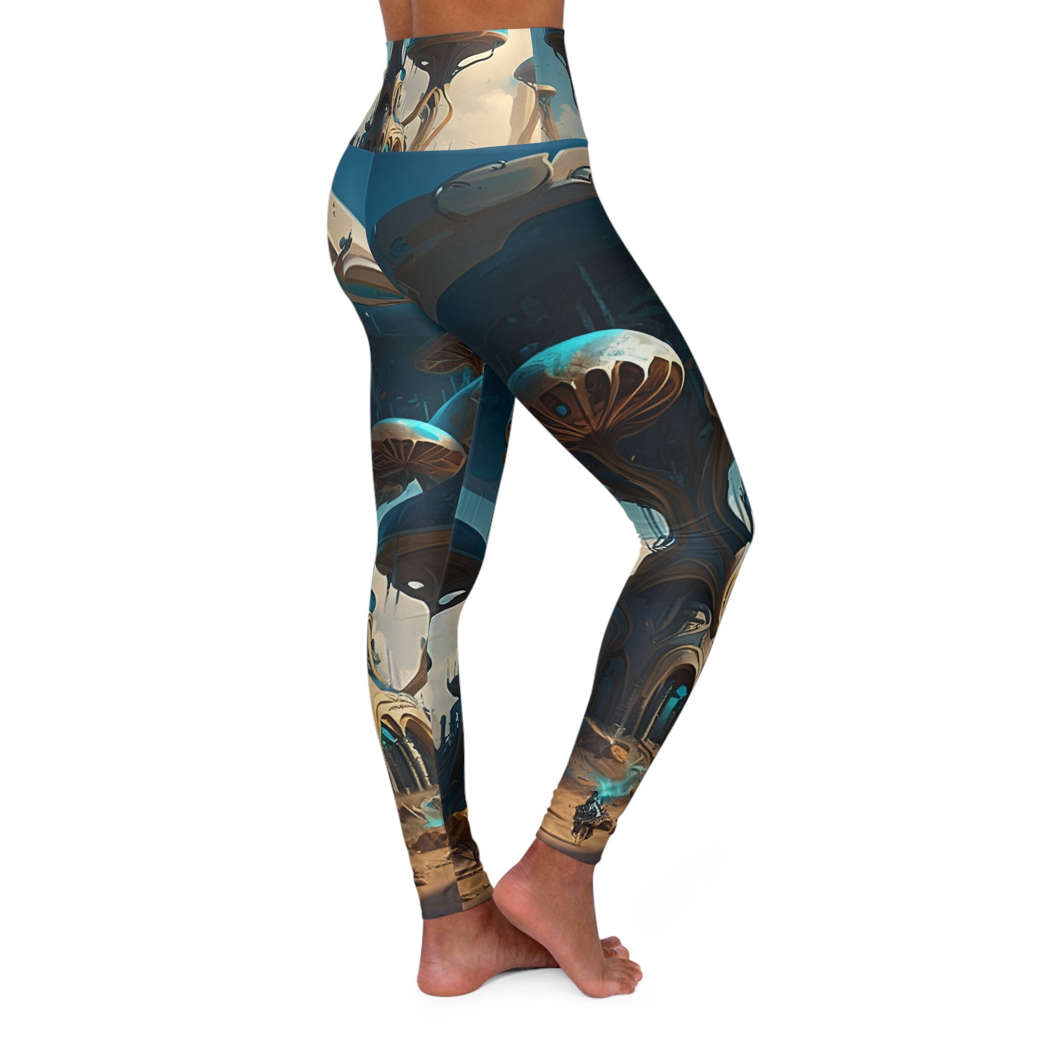 Claude Monet Leggings Woman With a Parasol All Over Print Yoga Leggings  Yoga Pants Workout Capris-tribute to Masters -  Canada