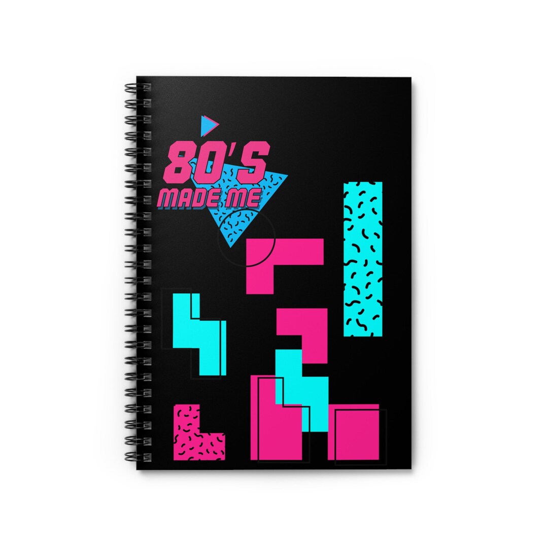 80s Made Me Spiral Notebook Etsy