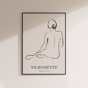 Minimalist Woman Body Art Simple Line Body drawing one line print female body drawing aesthetic female art body wall decor art woman simple