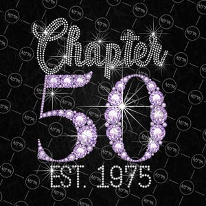 Capítulo 50 PNG, EST. 1975. Regalos para camisetas de 50 cumpleaños para mujeres, diseño de sublimación.