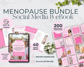 Modèles de médias sociaux pour la ménopause, Guide de périménopause, Coaching hormonal Instagram, Nutrition fonctionnelle, Santé des femmes, bien-être holistique