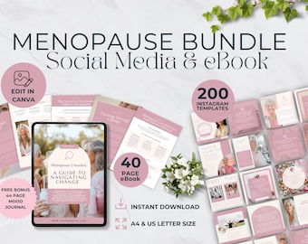 Modèles de médias sociaux pour la ménopause, Guide de périménopause, Coaching hormonal Instagram, Nutrition fonctionnelle, Santé des femmes, bien-être holistique