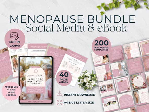 Social Media Templates For Menopause, Perimenopause Guide, Hormonal Coaching Instagram, Functional Nutrition, Women Health Holistic Wellness