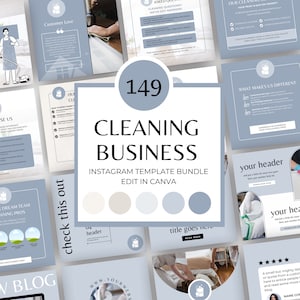 House Cleaning Company Instagram Post, Template for Social Media Home Cleaner, Residential Housekeeper, Cleaning Service