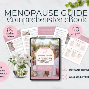 Menopause Guide for Women&#39;s Wellness Coaches, Perimenopause Hormone Health Coaching Lead Magnet - Done For You Ebook,  Instant Download