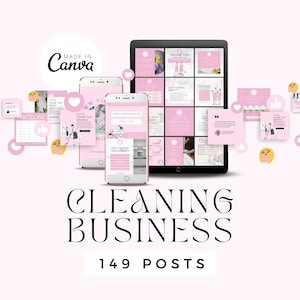 House Cleaning Company Instagram Post, Template for Social Media Home Cleaner, Residential Housekeeper, Cleaning Service