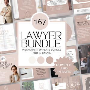 Social Media Posts for Lawyers, Law Firm Instagram, Attorney Templates, Modern Lawyer Instagram Post, Unique Canva Designs for Lawyers image 1
