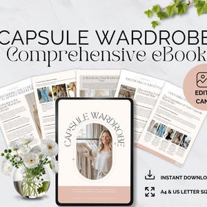 Capsule Wardrobe Ebook, Minimalist Outfit Ideas for Effortless Style, Chic Outfits for Every Season, Instant Download