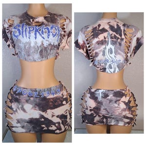 SLIPKNOT Custom Skirt Set